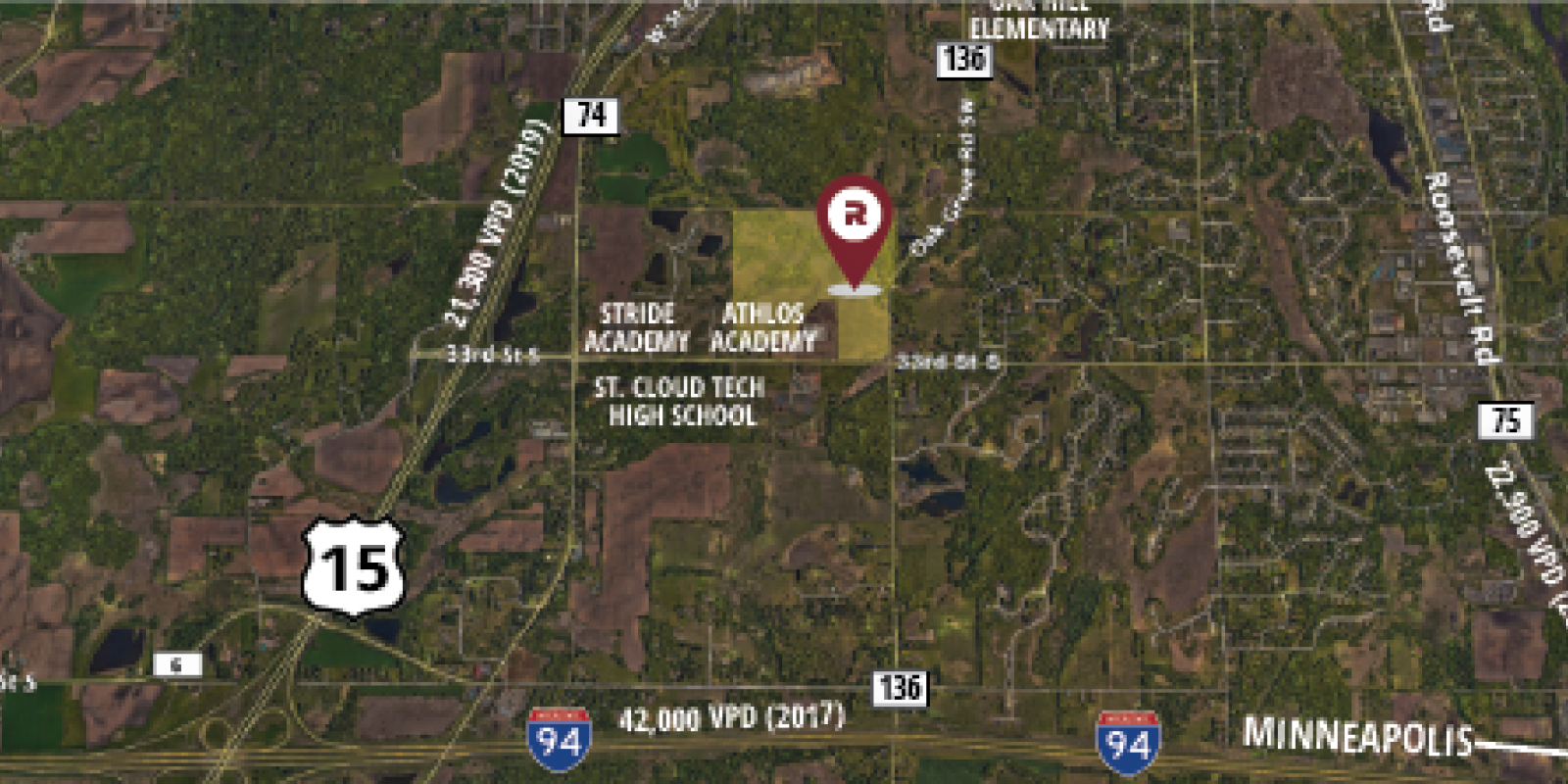 St. Cloud, Minnesota, 56301, ,Land,For Sale,CR 136 and 33rd St S,1141